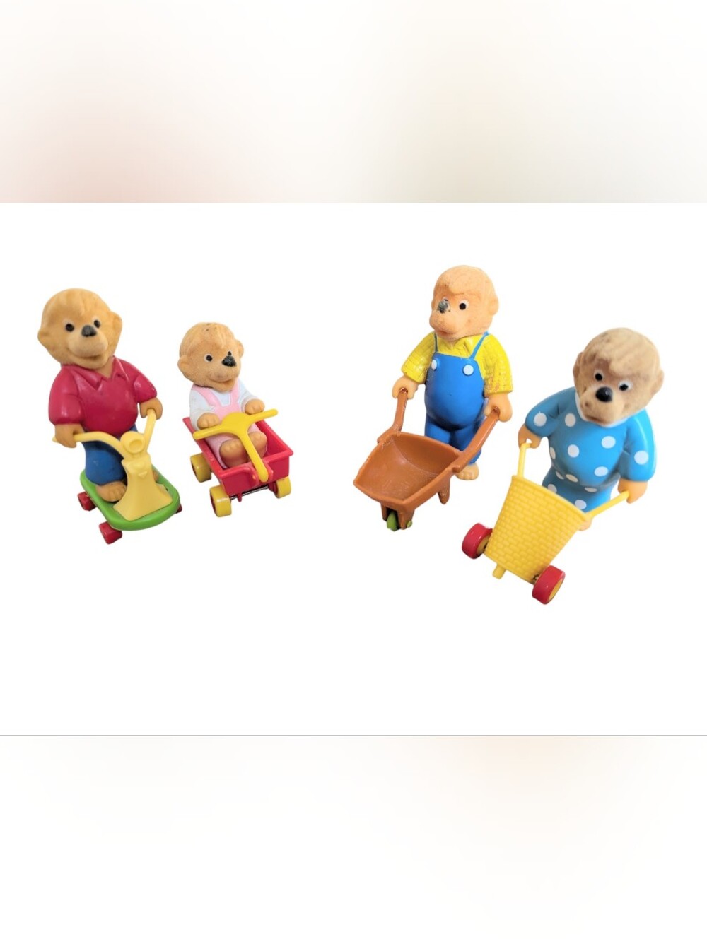 Berenstain McDonald's Toys Vintage Collection 1986 Flocked Toys